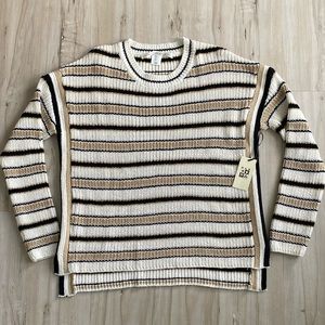 Max Studio Striped Knit Sweater